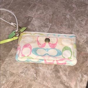 8” x 5” Coach wristlet